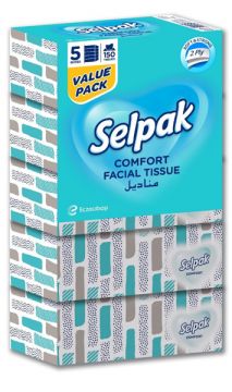 Selpak Facial Tissue 150 Ply Pack Of 5