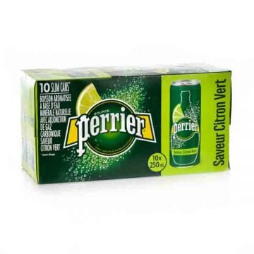 Perrier Sparkling Water Lime Slim Can