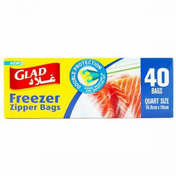 Glad Zipper Storage Bag 1Qua 40