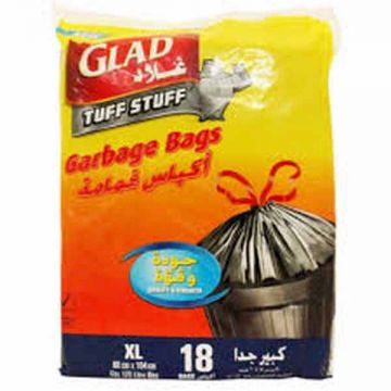 Glad Garbage Bag Xlarge Distring 170L 18