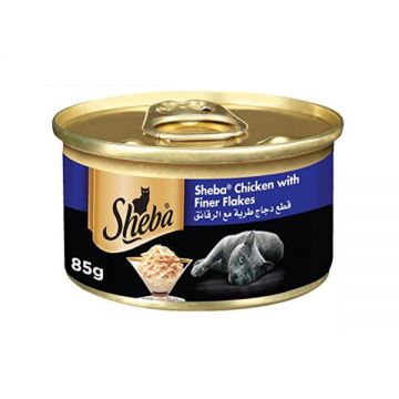 Sheba Cat Food Chicken With Finer Flakes 85gm
