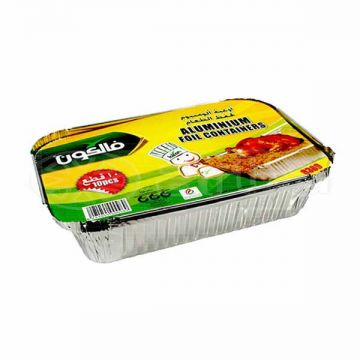 Falcon Aluminum Container Rectacgular With Lid 10s