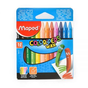 Maped Color Peps Wax Crayons 12 Color