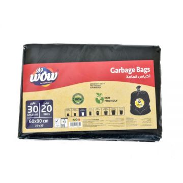 Wow Garbage Bag Flat 60x90cm-30gl-20 Pcs