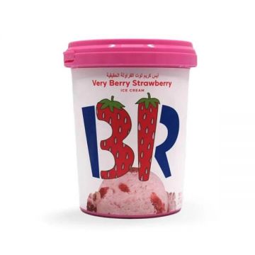 Baskin Robbins Ice Cream Very Berry Strawberry 1 Pint