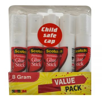 Scotch Glue Stick Value Pack 5x8gm
