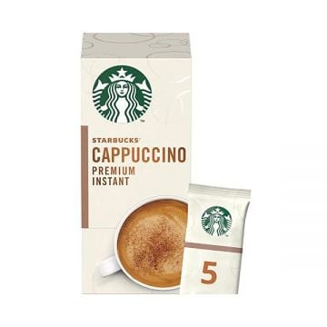 Starbucks White Cappuccino Premium Instant Coffee Mix 14gm Pack Of 5