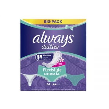 Always Dailies Flexistyle Normal Pantyliners 54 Count