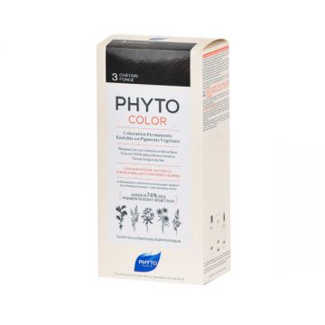 Phyto Hair Colour Dark Brown - 3