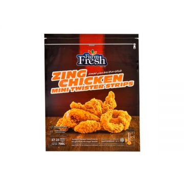 Farm Fresh Frozen Zing Chicken Twister Strips 700 Gm