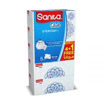 Sanita Facial Tissue 2ply 170 Sheets Pack Of 5