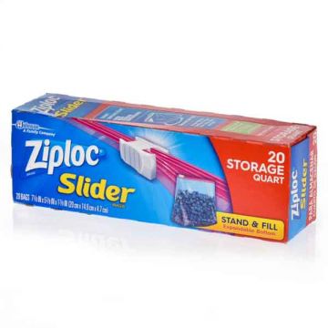 Ziploc Slider Storage Bags Quart 20