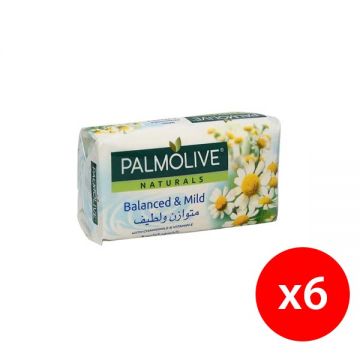 Palmolive Natural Bar Soap White Cham & Vitamin- E 6x170gm