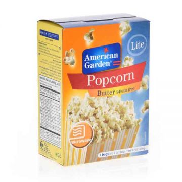 American Garden Microwave Popcorn Fat Free
