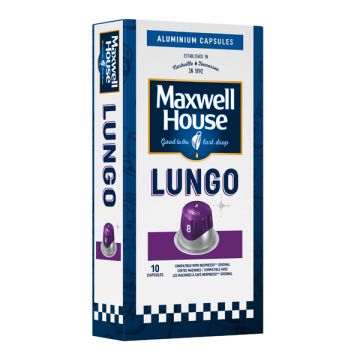 Jacobs Maxwell House Coffee Capsule Lungo-8 10x52gm