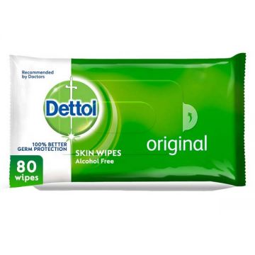 Dettol Anti Bacterial Wipes 80