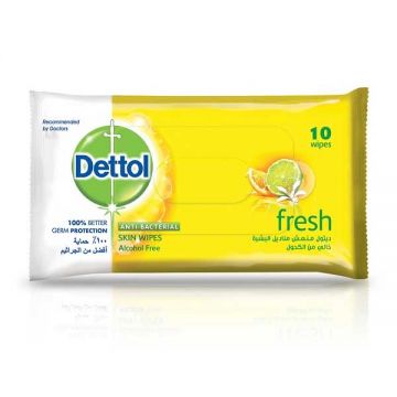 Dettol Antibacterial Wipes Fresh 10