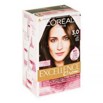 L Oreal Excellence Hair Color Dark Brown 3.0