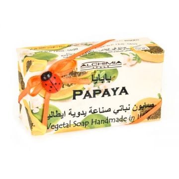 Alchimia Handmade Vegetal Soap   Papaya 200gm