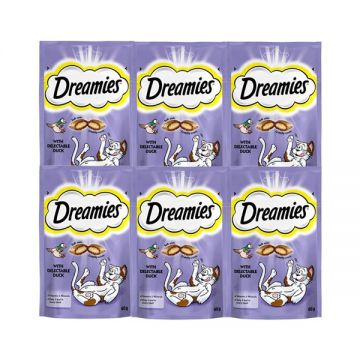 Dreamies Cat Food Duck 6x60gm