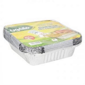 Falcon Aluminum Container Square With Lid 10