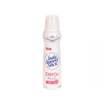 Lady Speed Stick Zero% Antiperspirant Deodorant Spray Rose Petals 150ml