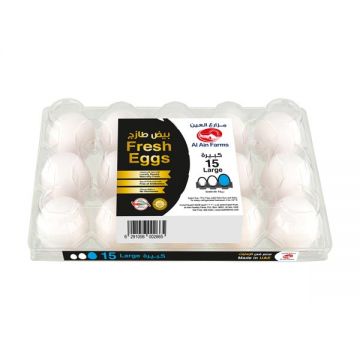 Al Ain White Eggs Large 15 Pcs