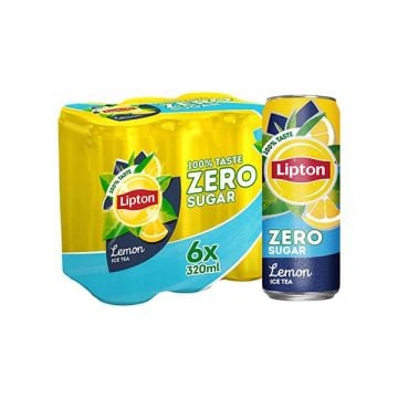 Lipton Ice Tea Zero Sugar With Lemon 6x320ml