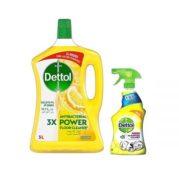 Dettol Multi Purpose Cleaner Lemon 3ltr+trigger 500ml