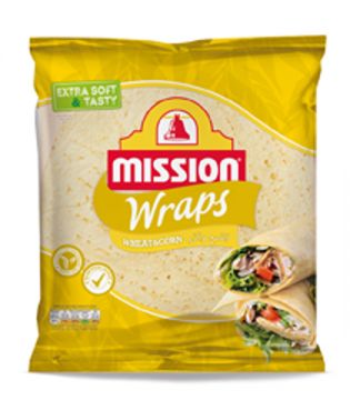 Mission Tortilla Wheat & Corn Wraps 378gm
